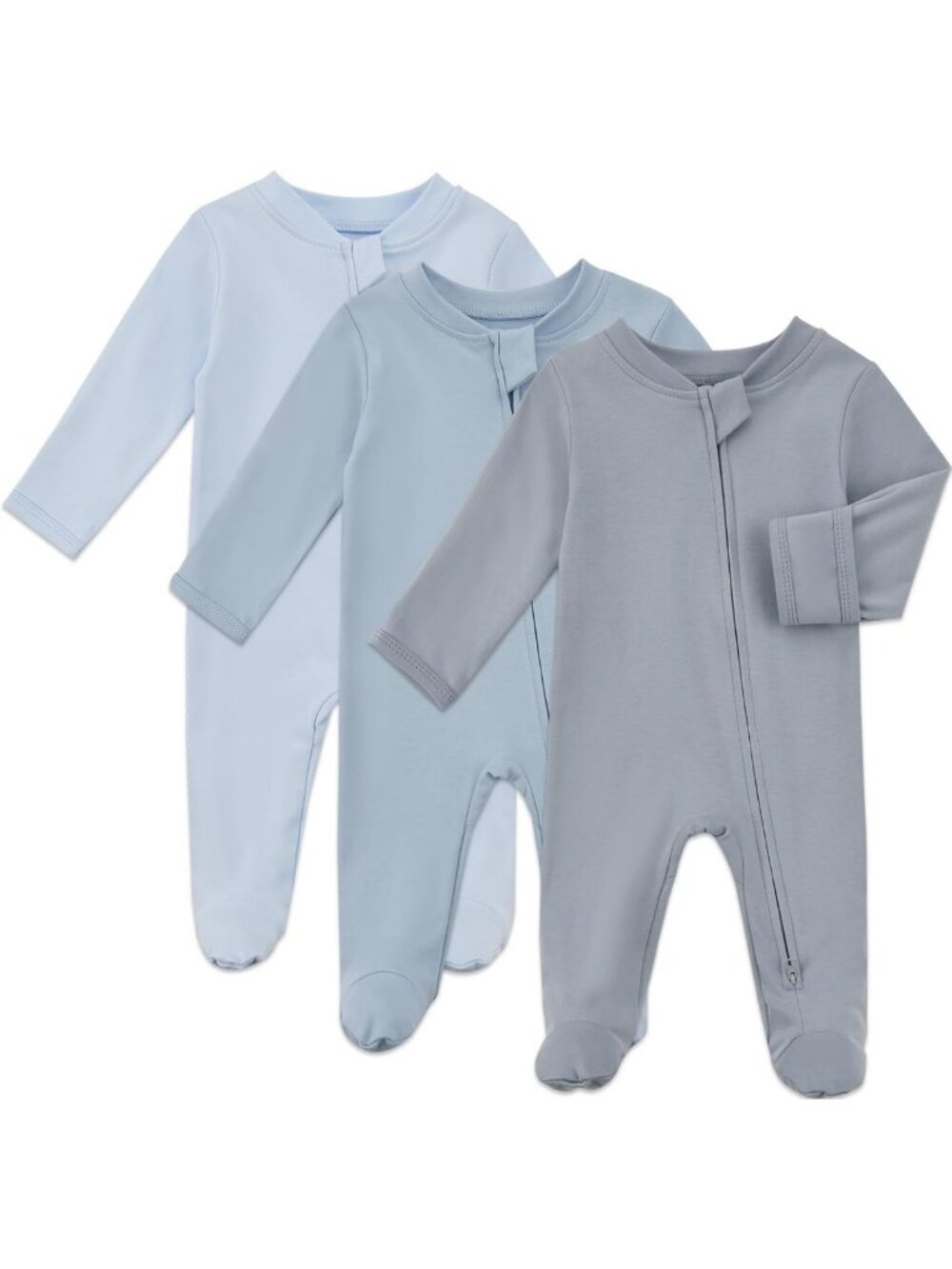 Organic Cotton Baby Footie Pajamas with Mitten Cuffs | Soft & Cozy Infant